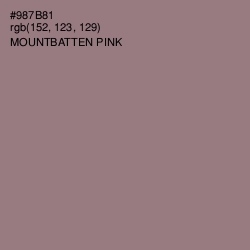 #987B81 - Mountbatten Pink Color Image